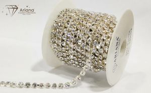 Chaîne de strass ronds facettés transparents ARIANA SS24, garniture de perles de cristal pour sacs et décoration de couture - Product Image 3