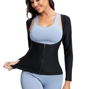 Traje de yoga moldeador de cintura para mujer, talla grande europea y americana, control de abdomen, corsé deportivo, trajes de sauna - Product Image 3