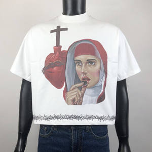 Camiseta Corta Oversize de Algodón Pesado Ecológico para Hombre, Fabricada a Medida, 100% Algodón con Serigrafía - Product Image 3