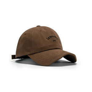 Casquettes de baseball bicolores Hiblan à 5 panneaux avec logo personnalisé OEM ODM, broderie 3D, structure rigide, 100 % coton, boucle métallique, chapeaux de sport à pois - Product Image 3
