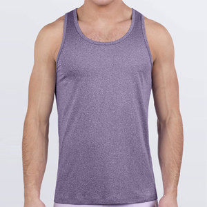 Men's <b>Running</b> <b>Singlet</b> Workout Crew Neck Custom Logo High Quality Factory Price Sleeveless Tank Top Quick Dry Breathable - Product Image 1