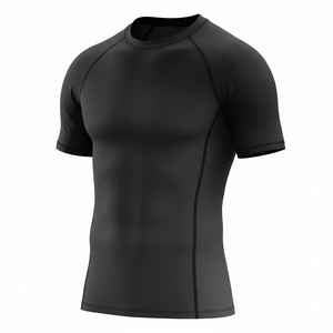 Camiseta de compresión duradera personalizada sublimada para hombre y mujer, para MMA, BJJ, Jiu Jitsu, entrenamiento sin gi, venta al por mayor, top de natación. - Product Image 3