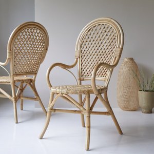 Chaise en rotin de haute qualité fabriquée au Vietnam, chaises en bois massif naturel pour restaurants et hôtels. - Product Image 6