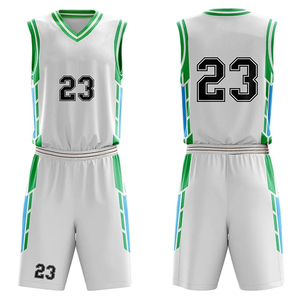 Ensemble d'uniformes de basket-ball d'été professionnels pour équipe, maillot et short en mesh léger, impression personnalisée, séchage rapide, vêtements de sport unisexes - Product Image 4