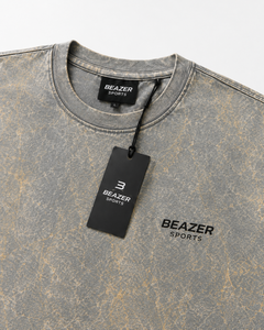 เสื้อยืดโอเวอร์ไซส์สีเทาพิมพ์ลายสำหรับผู้ชายรุ่นใหม่ล่าสุด คอกลม แขนสั้น สวมใส่สบาย ผลิตจากผ้าฝ้าย 100% ล้างสีแบบแอซิดวอช - Product Image 6