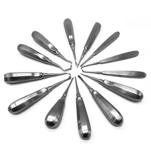 Juego de 13 Elevadores Dentales Curvos de Acero Inoxidable de la Mejor Calidad, Elevadores Manuales para Extracción de Raíces y Dientes - Product Image 1