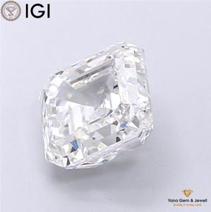 Diamante Cultivado en Laboratorio CVD de Color F, Claridad VVS2, Corte Asscher, 3.01 Quilates, con Certificado IGI, Ideal para Anillos de Diseñador - Product Image 6