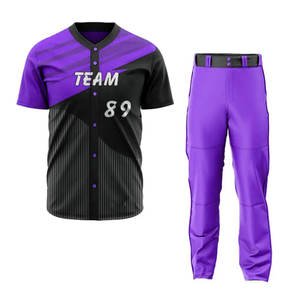 Uniforme de Béisbol de Tela Suave, Diseño Personalizado, Precio Económico, Más Vendido, para Venta en Línea - Product Image 1