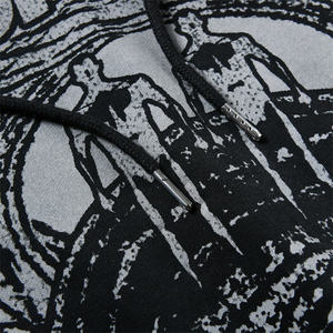 Sudadera con capucha estampada City Of Dreams para hombre, de algodón negro, estilo francés, corte regular, ropa informal de otoño - Product Image 6
