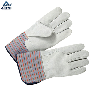 Guantes de Trabajo de Cuero Reforzado de Alta Calidad con Puño de Seguridad, Duraderos, Industriales, de Protección para las Manos - Product Image 4