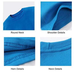 T-shirt décontracté pour homme, manches courtes, col rond, uni, 100% coton jersey, coupe classique, couleur unie - Product Image 6