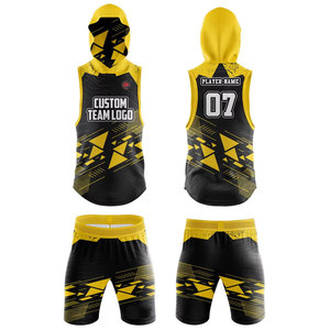 ชุดยูนิฟอร์มฟุตบอลแบบธงสำหรับผู้ชาย พร้อมเสื้อเจอร์ซีย์ระบายอากาศได้ดีและกางเกงขาสั้นสำหรับเล่นกีฬา - Product Image 1