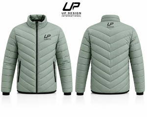 Custom Men's Lightweight <b>Quilted</b> Puffer Jacket Insulated <b>Winter</b> Zip-Up Outdoor Casual Polyester Coat OEM ODM Manufacturer - Product Image 2