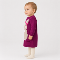 Vêtements pour petites filles, pas cher, vente en gros, pull, lapin de dessin animé, livraison rapide, robe