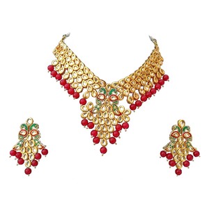 Women's Trendy Alloy Party Wear Engagement Anniversary Wedding Choker Earrings Set Copper 18K Gold Plated Zircon Jewelry - Product Image 3