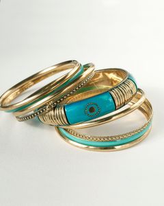 Silver <b>Beaded</b> Black Brass Bangle Handmade in India Resin and Brass Fashionable Bangles Custom Jewelry <b>directly</b> from Manufacturer - Product Image 3