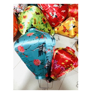 Silk <b>Lantern</b> handcrafted from premium silk and <b>bamboo</b> for indoor decoration and events use made in Vietnam - Product Image 1