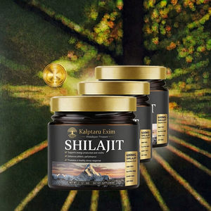 Résine de Shilajit Sauvage 100% Pure 600MG 85 Oligo-éléments Acide Fulvique Qualité Alimentaire Sans Gluten Bouteille Fournit Énergie et Soutien Immunitaire - Product Image 1