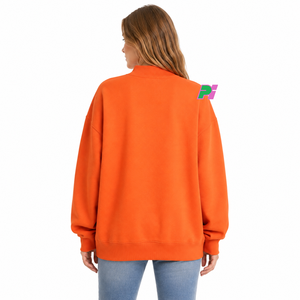 เสื้อสเวตเชิ้ตคอเต่าผู้หญิง Pook International ลายปักตัวอักษร ALABAMA พร้อมแผนที่รัฐ ผ้าฟลีซหนานุ่ม ทรงโอเวอร์ไซส์ ผ้าฝ้าย 100% - Product Image 4