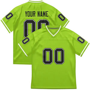 Venta al por Mayor de Camisetas de Fútbol Americano Personalizadas 2026, Estilo Urbano, Cuello en V, Malla de Poliéster, Impresión Digital, Diseño Retro - Product Image 4