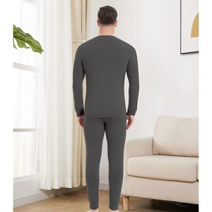 Faible MOQ Nouveauté 2026 Ensemble de sous-vêtements thermiques pour homme à manches longues en Modal/Coton super doux et épais avec empiècements Automne - Product Image 6