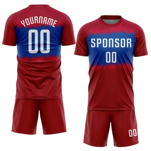 Uniforme de Fútbol Personalizado Profesional de Alta Calidad para Hombre, Conjunto de Uniforme Deportivo con Nombre y Logotipo del Equipo Personalizados, Camiseta de Fútbol de Secado Rápido OEM - Product Image 1
