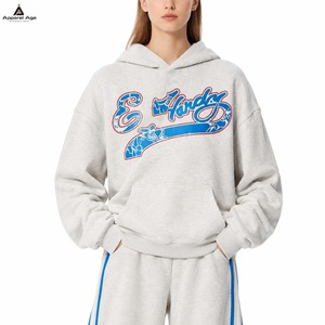 Custom Made <b>Tracksuit</b> Streetwear Pullover Windproof Casual Loose Hoodie and Jogging <b>Set</b> 2-Piece Women's Sporty Hoodie <b>Sets</b> - Product Image 4