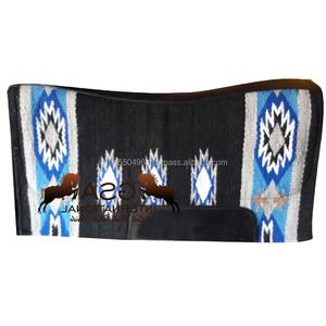 Almohadilla de sillín de contorno de lana 34x36 tejida a mano 100% forro polar de lana de Nueva Zelanda ecuestre occidental para competición y entrenamiento - Product Image 2