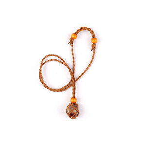 Collier en macramé réglable avec perles en bois, support de cristal, pochette en filet, pendentif bohème, bijoux faits à la main pour femmes et hommes - Product Image 2