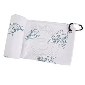 Serviette de golf en tissu gaufré doux, respirant et à séchage rapide pour la saison estivale et les climats à forte humidité - Product Image 3
