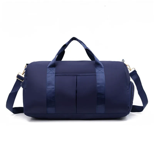 Bolsa de Lona de Nailon Azul Marino, Forma Rectangular, Asa Superior, Cierre de Cremallera, Resistente al Agua, Unisex, para Uso Deportivo - Product Image 1