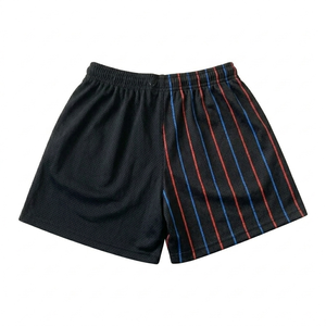Men's Striped Mesh Shorts Drawstring Quick Dry Casual <b>Mid</b> Waist Sublimated 220g - Product Image 2