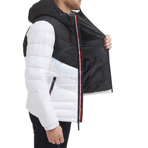 Private Label High Quality Customized <b>Men's</b> Eco-Friendly Breathable Winter Stand Collar Front Logo <b>Puffer</b> <b>Jackets</b> Low MOQ - Product Image 5