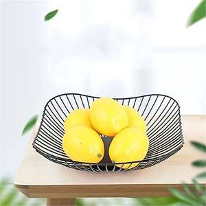 Cesta de Hierro Resistente para Frutas y Verduras Frescas, Cesta de Almacenamiento de Frutas para el Hogar, Cesta de Hierro Creativa, Cesta para Frutas de Escritorio - Product Image 1