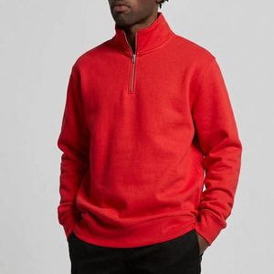 Sweat-shirt à col zippé épais en coton premium, streetwear, pull personnalisé, vêtements à marque privée pour les marques de mode - Product Image 5