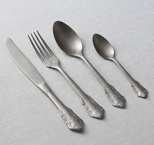 <b>Vintage</b> Royal Design Silver Flatware Set Elegant <b>Cutlery</b> For Family Gatherings Weddings Or Daily Dining Handcrafted - Product Image 1
