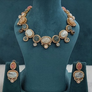 Premium Quality Sabysachi Inspired <b>Necklace</b> Set Luxury Appeal Beautiful Elegant Design Complements All Outfits <b>Statement</b> Jewelry - Product Image 3