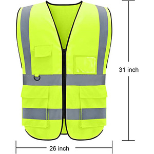 <b>Overall</b> Workwear High visibility safety jacket reflective workwear <b>waterproof</b> wind breathable durable protective uniform unisex - Product Image 1