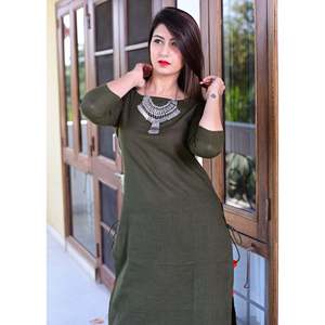 Ensemble de costume pour femme en coton vert respirant taille XS - Product Image 2