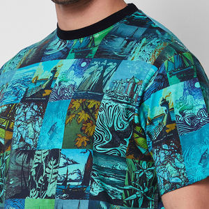 Men's O-Neck Short Sleeve Cotton T-<b>Shirt</b> <b>Patchwork</b> Print Slim Fit Casual Jersey Top Men Printed T-<b>Shirts</b> Men Customized Tees - Product Image 6