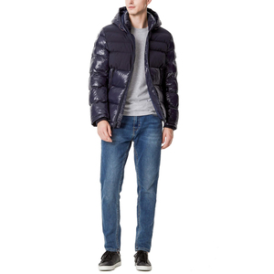 Custom Made Unisex Puffer <b>Jacket</b> Waterproof and Padded Design Winter Lightweight & Warm Stand Collar Front Logo Puffer <b>Jacket</b> - Product Image 1