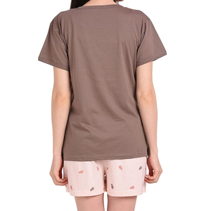 Conjunto de Dos Piezas para Mujer, Corte Ajustado, 100% Algodón, Ropa de Verano Transpirable, Shorts y Top Estampados, Venta al Por Mayor, Moda de Invierno - Product Image 5