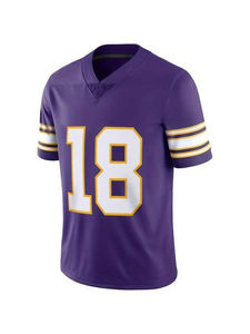 Jersey de Fútbol Americano Premium al por Mayor, Logotipo Personalizado, Poliéster Genuino, Azul Rey y Naranja, Malla Transpirable, Corto, Alta Calidad - Product Image 2