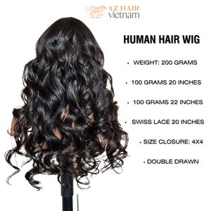 วิกผมคนหยักศกธรรมชาติสีธรรมชาติปรับแต่ง100% วิกผมเวียดนามดิบยังไม่ผ่านกระบวนการ - Product Image 2