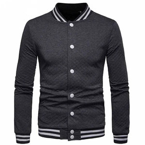 เสื้อแจ็คเก็ตวาร์ซิตี้ชาย Econex สีดำขาว ปักตัวอักษร ระบายอากาศได้ดี ผ้าฟลีซ โพลีเอสเตอร์/คอตตอน คอตั้ง สไตล์ไฮสตรีท - Product Image 5