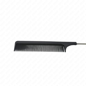 Peigne à queue de rat professionnel avec broche métallique, outil de sectionnement pour extensions de cheveux, pour trames et micro-extensions OEM - Product Image 1