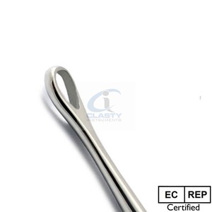 Curetas Buck Ear, Instrumentos Quirúrgicos ENT de Alta Calidad, Cureta para Oído de Calidad Premium para Cirugía de Oído y Otología, Certificadas por OEM Médico - Product Image 3