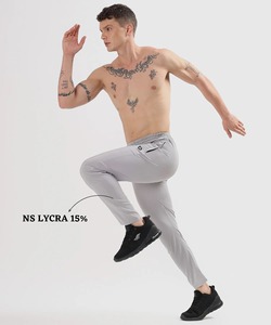 Ensemble d'échantillons de tissus mélangés pour pantalons de sport slim fit pour hommes, pantalons de course, pantalons de gym, importés, en Lycra Parachute (145 GSM, 15% Lycra) - Product Image 2
