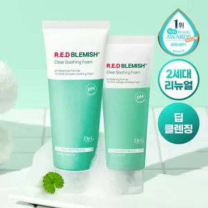 For Dr.G Quality pH Espuma calmante limpiadora 150ml con 75ml Bonus Red Blemish Clear Limpiador facial - Product Image 1
