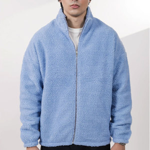 Soft Winter Outerwear <b>Sherpa</b> Jacket With Plush <b>Fleece</b> Construction Comfortable Shape And Zip Front <b>Sherpa</b> Jacket - Product Image 1